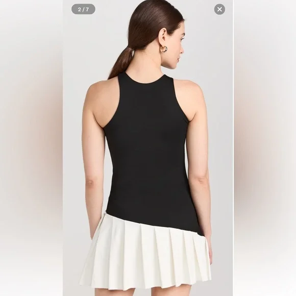 Port de bras Swan tennis Dress Black / Chantilly - Picture 2 of 5